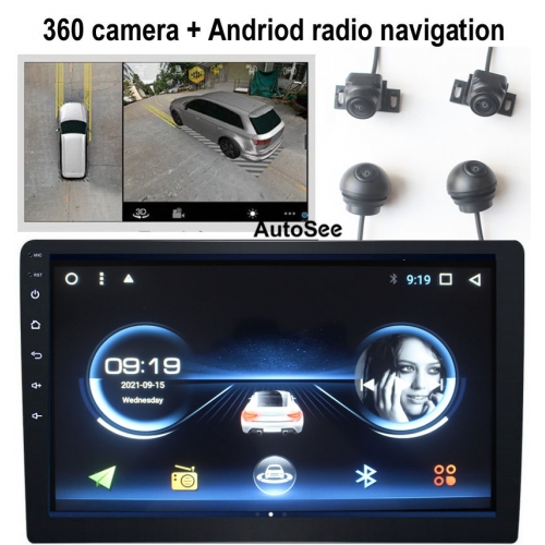 for Toyota for Honda for Nissan touch screen Android monitor Navigation + 360 degree camera Car AVM all round view birds eye DVR